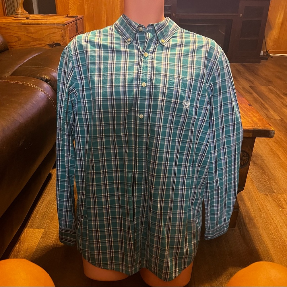Men's Green Plaid Shirt
